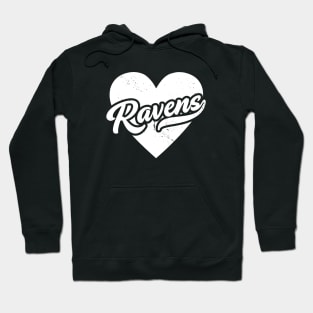 Vintage Ravens School Spirit // High School Football Mascot // Go Ravens Hoodie